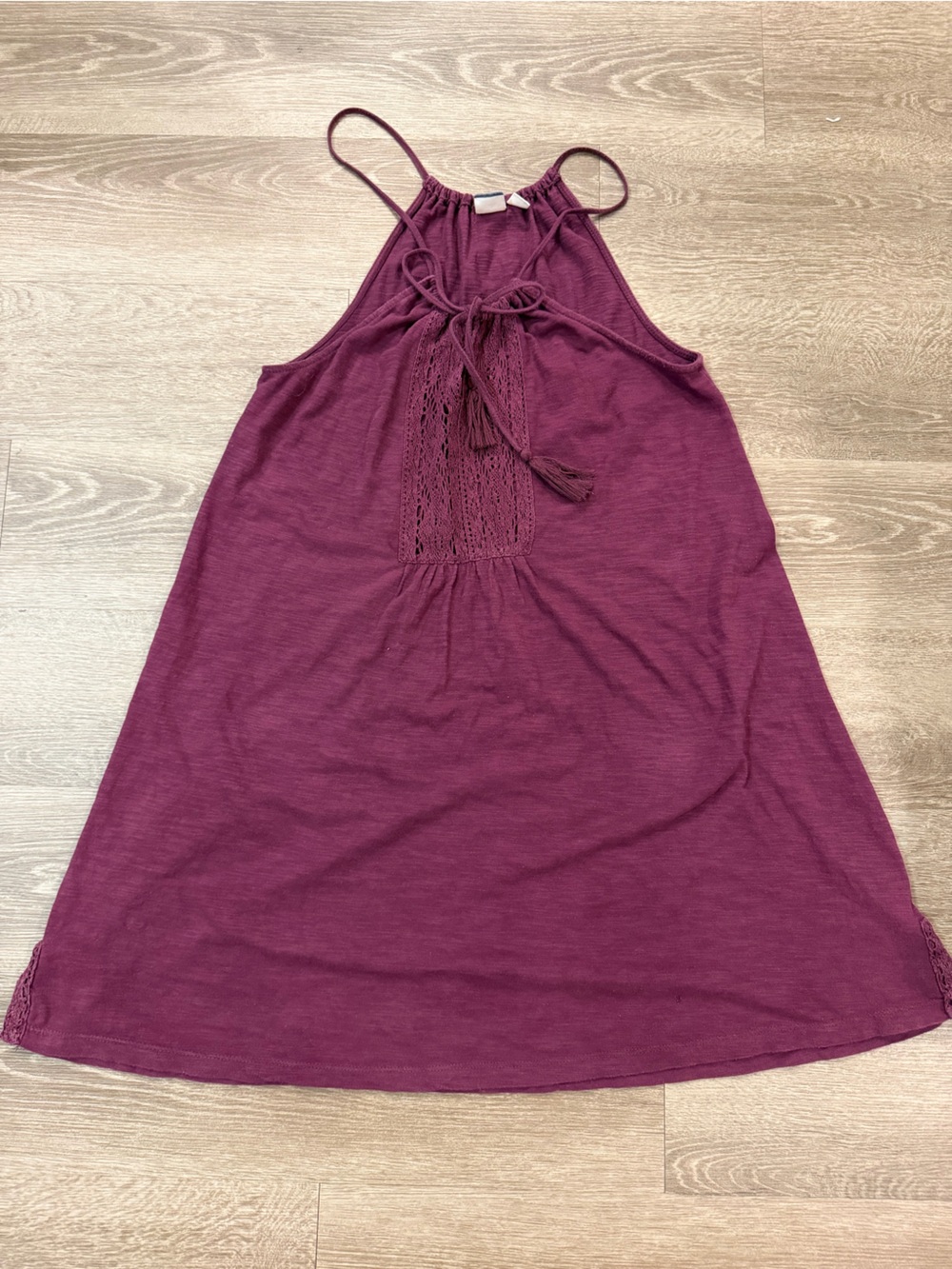 Roxy Burgundy Halter Summer Dress